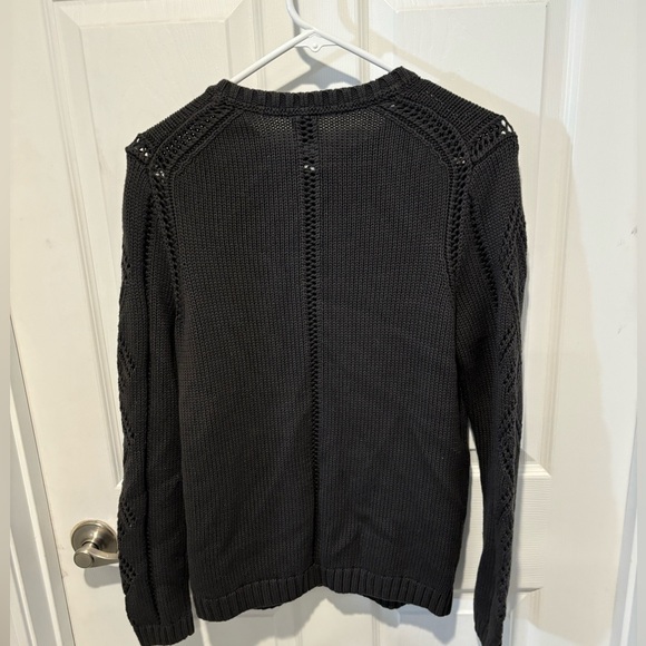 Women’s Charcoal Gray Button-Up Sweater - Picture 7 of 7